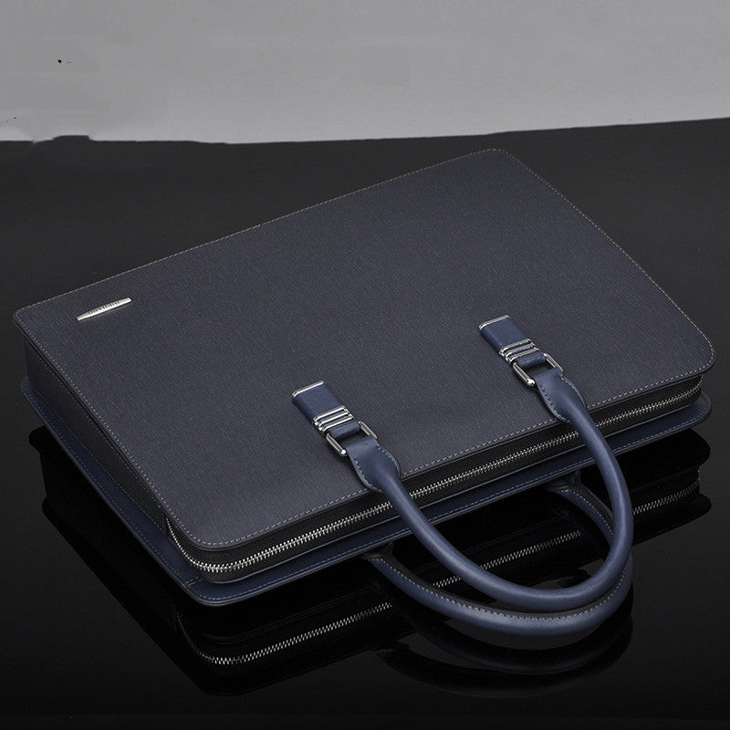 Men's Multi-Compartment Business Briefcase with Lock