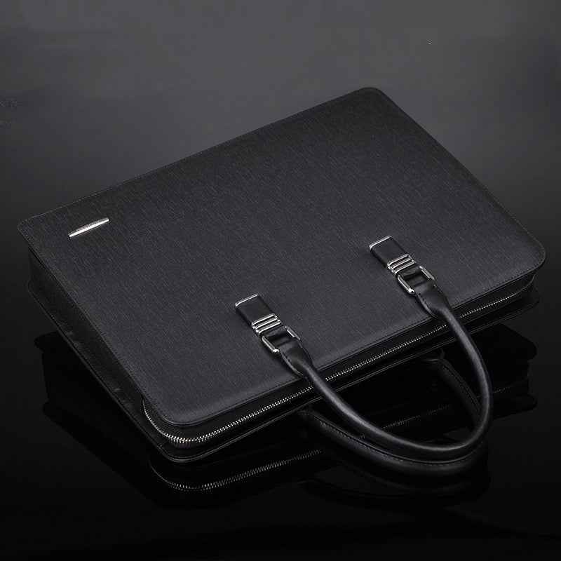 Men's Multi-Compartment Business Briefcase with Lock