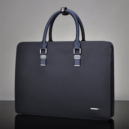 Men's Multi-Compartment Business Briefcase with Lock